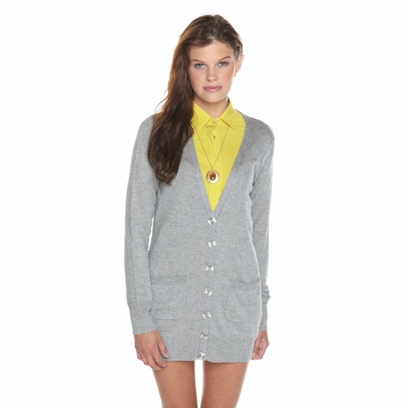 ERIN by Erin Fetherston |  Oversized Cardigan | Heather Grey | Small - Picture 3 of 8